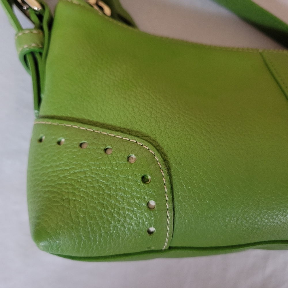 Coach Hamptons Demi Green Vintage Baguette - Picture 7 of 16